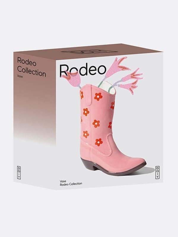 DOIY Rodeo Kovboy Botu Vazo - Pembe — görsel 2